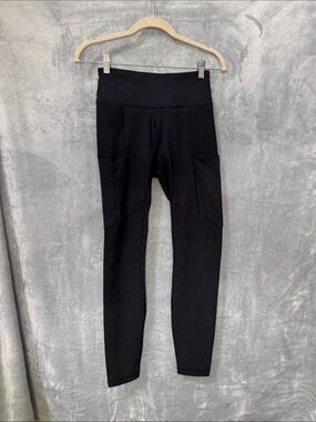 Columbia Black High-Waist Pocket hiking/running leggings UPF - Women